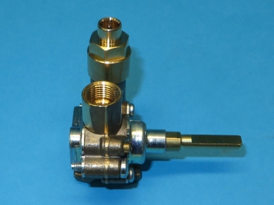 Кран газовый средней горелки для газовой плиты Gorenje 641234